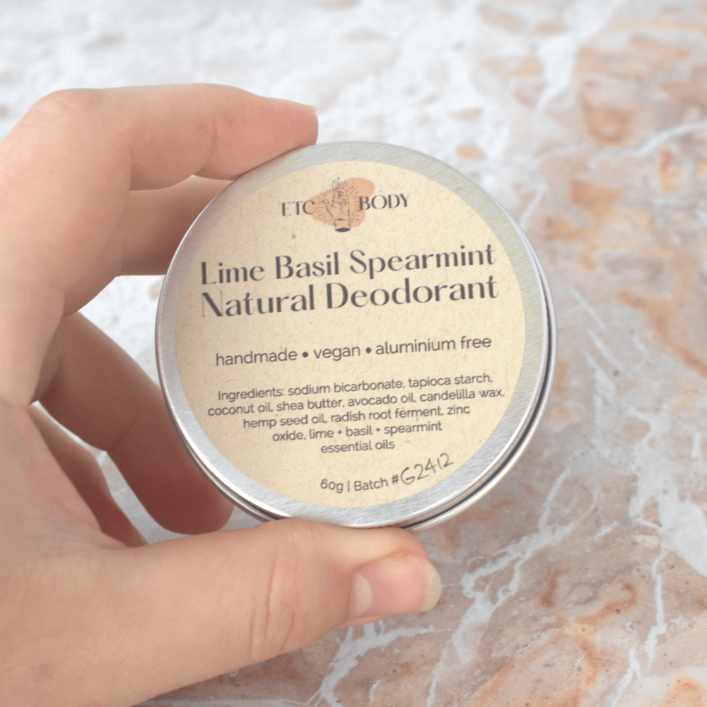 Lime, Basil & Spearmint Deodorant Paste
