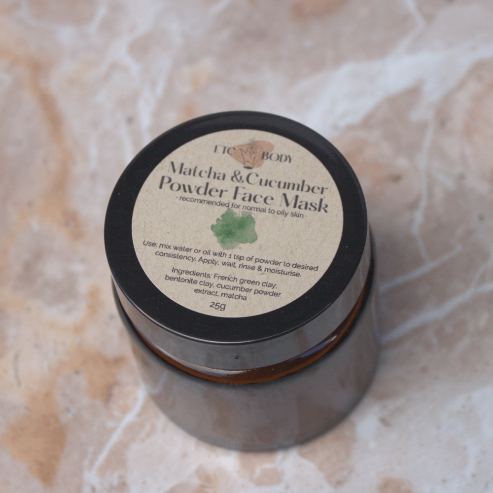 Matcha & Cucumber Face Mask Powder