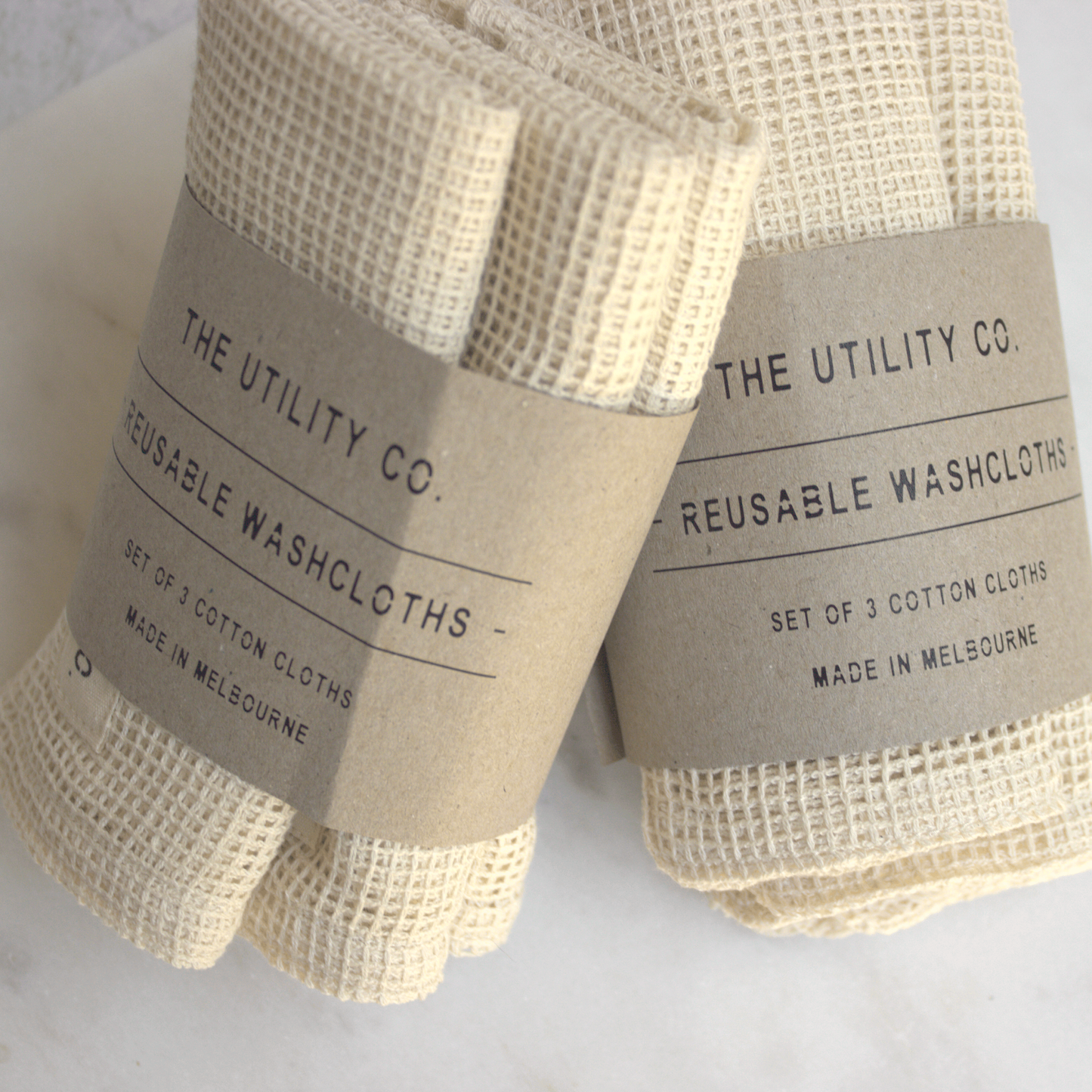 Reusable Cotton Washcloths 3 pack