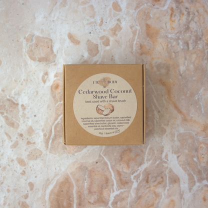 Cedarwood Coconut Shave Bar