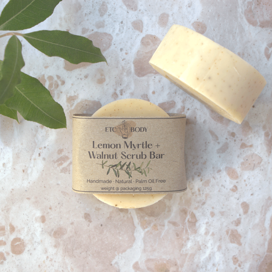 Lemon Myrtle & Walnut Scrub Soap