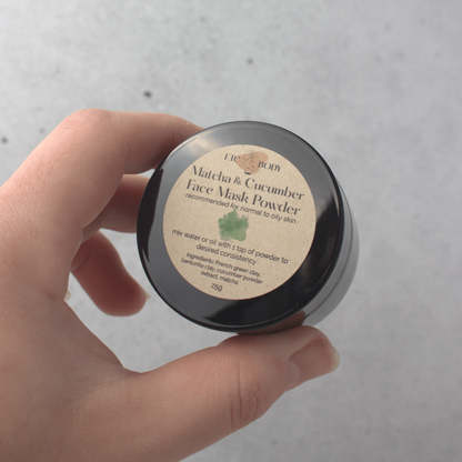 Matcha & Cucumber Face Mask Powder