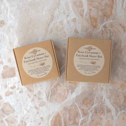 Rose Geranium + Patchouli Shave Bar