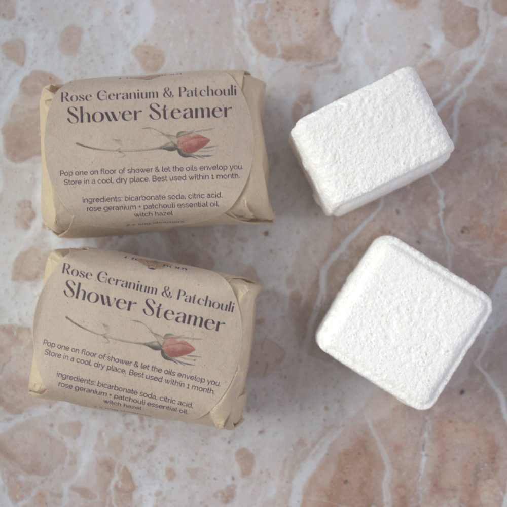 Rose Geranium + Patchouli Shower Steamers