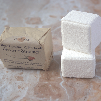 Rose Geranium + Patchouli Shower Steamers