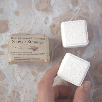 Rose Geranium + Patchouli Shower Steamers
