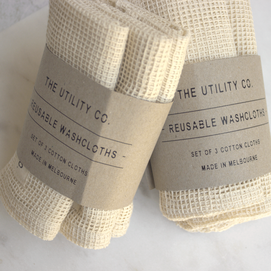 Reusable Cotton Washcloths 3 pack