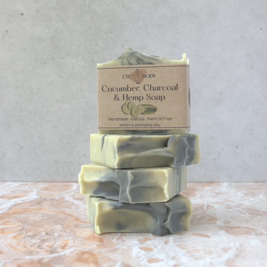 Cucumber, Charcoal & Hemp Soap